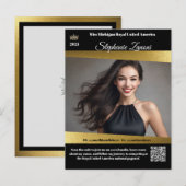 Pageant Promo Autograph Kaart Gold Shine | QR-code (Voorkant / Achterkant)