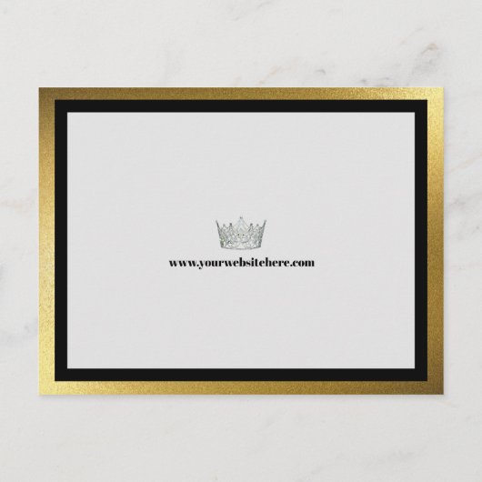 Pageant Promo Autograph Kaart Gold Shine | QR-code (Achterkant)