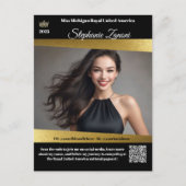 Pageant Promo Autograph Kaart Gold Shine | QR-code (Voorkant)