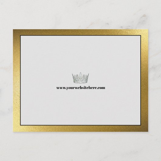 Pageant Promo Autograph Kaart Gold Shine | QR-code (Achterkant)