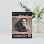 Pageant Promo Autograph Kaart | QR-code (Staand voorkant)