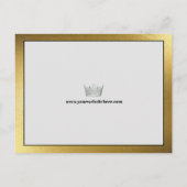 Pageant Promo Handtekeningkaart Goud Glans | QR Co Briefkaart (Achterkant)