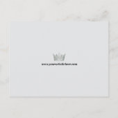 Pageant Promo Handtekeningkaart | QR Code Briefkaart (Achterkant)