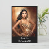 Pageant Queen Aankondiging (Staand voorkant)