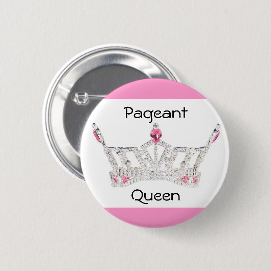PAGEANT QUEEN Button / Pin (Voorkant /achterkant)