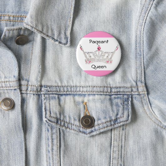 PAGEANT QUEEN Button / Pin (In situ)