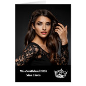 Pageant Queen-fotokaart (Voorkant)