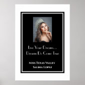 Pageant Queen Live Your Dreams Poster (Voorkant)