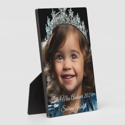 Pageant Queen Plaque Fotoplaat (Zijkant)