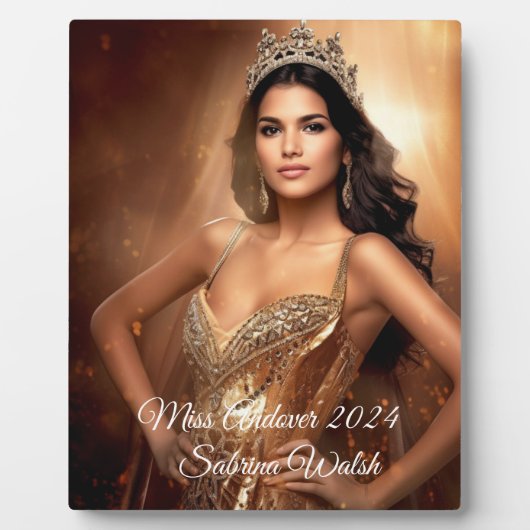 Pageant Queen Plaque Fotoplaat (Voorkant)