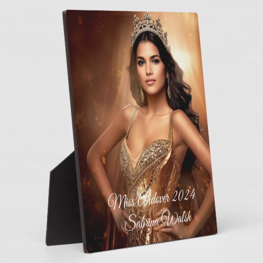 Pageant Queen Plaque Fotoplaat (Zijkant)