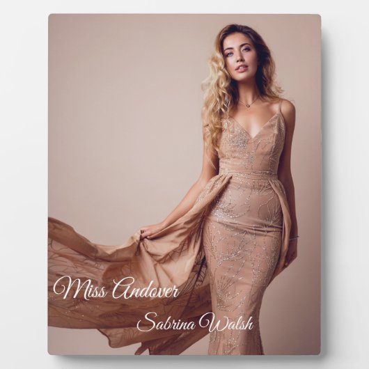 Pageant Queen Plaque Fotoplaat (Voorkant)