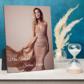 Pageant Queen Plaque Fotoplaat (Zijkant)