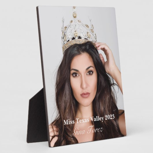 Pageant Queen Plaque Fotoplaat (Zijkant)