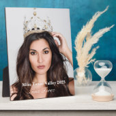 Pageant Queen Plaque Fotoplaat (Zijkant)