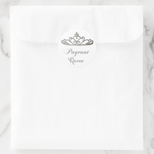Pageant Queen Ronde Sticker (Tas)