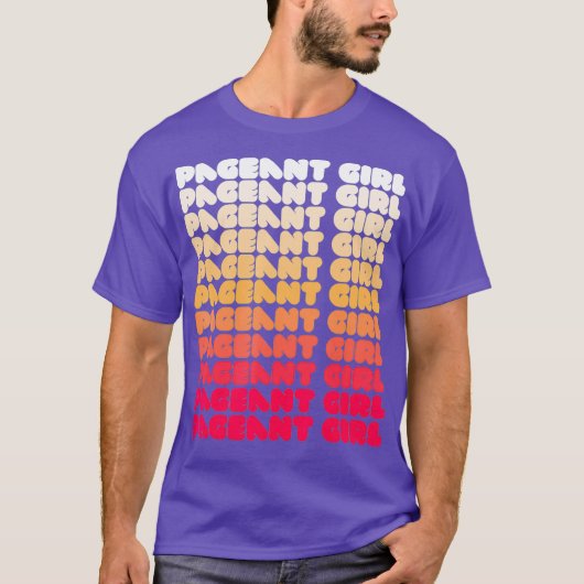 Pageant Queen Show Meisje Meme Beauty Drag Tshirt (Voorkant)