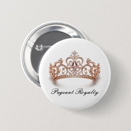 Pageant Royalty-Button, speld Ronde Button 5,7 Cm (Voorkant /achterkant)
