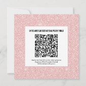 Pageant Schedule Invitation - Rose Gold Glitz Aankondiging (Achterkant)