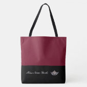 Pageant Silver Crown Tote Bag-Large Wine Bag (Voorkant)