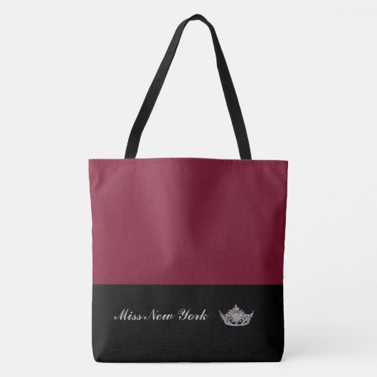 Pageant Silver Crown Tote Bag-Large Wine Bag (Voorkant)
