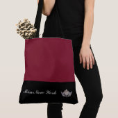 Pageant Silver Crown Tote Bag-Large Wine Bag (Dichtbij)
