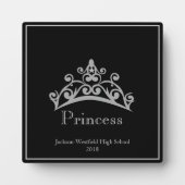 Pageant Silver Tiara Crown Princess Plaque Fotoplaat (Voorkant)