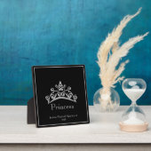 Pageant Silver Tiara Crown Princess Plaque Fotoplaat (Insitu)