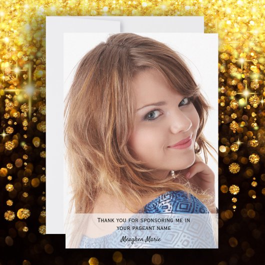 Pageant Sponsor Foto bedankt