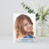 Pageant Sponsor Foto Briefkaart (Staand voorkant)