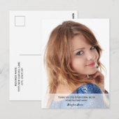 Pageant Sponsor Foto Briefkaart (Voorkant / Achterkant)