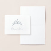 Pageant Tiara bedankkaart Folie Kaarten (Display)