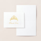 Pageant Tiara bedankkaart Folie Kaarten (Display)