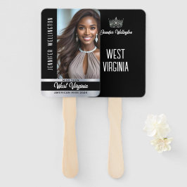 Pageant-ventilatorgolven | Onyx Shine Set van 10 F Handwaaier