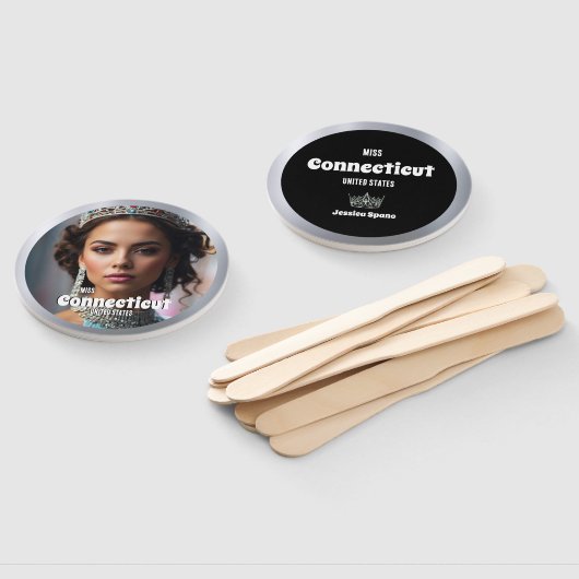 Pageant-ventilatorgolven | Silver Shine Set van 10 Handwaaier (Niet-gemonteerd)