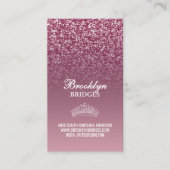Pageant Visitekaartjes Sparkle Kroon Enkelzijdig (Voorkant)