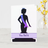 Pageant Wenskaart-Gefeliciteerde Kaart (Gele Bloem)