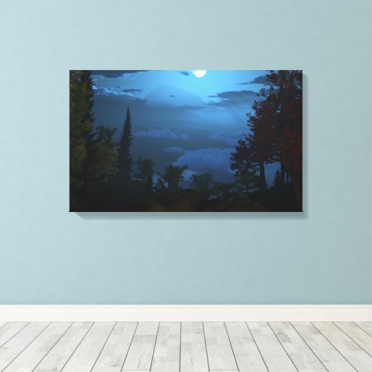 Pageantry (nacht) canvas afdruk (Insitu (Houten vloer))