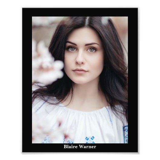 Pageants Modelleren 8x10 Fotogene Headshot Foto Afdruk (Voorkant)