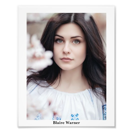 Pageants Modelleren 8x10 Fotogene Headshot Foto Afdruk (Voorkant)