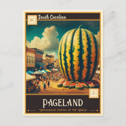 Pageland, South Carolina |  Briefkaart (Voorkant)
