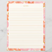 Pagelroze Oranje bloemen Vrijgezellenfeest Recippa (Achterkant)