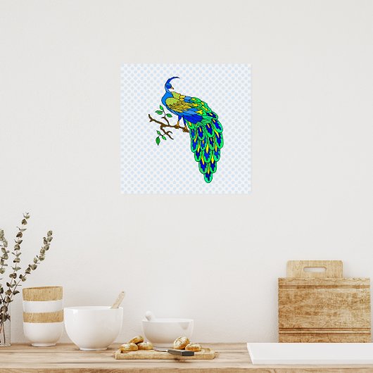 Pagiel Peacock Poster (Keuken)