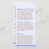 Pagina 2/5 van het Griekse orthodoxe baptisme-prog Programmakaart (Voorkant / Achterkant)