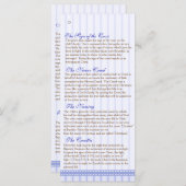 Pagina 3/5 Baptisme van de Grieks-orthodoxe kerk Programmakaart (Voorkant / Achterkant)