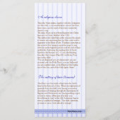 Pagina 4/5 Grieks Orthodoxe Kerk Doopprogramma Programmakaart (Achterkant)