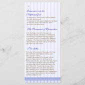 Pagina 4/5 Grieks Orthodoxe Kerk Doopprogramma Programmakaart (Voorkant)