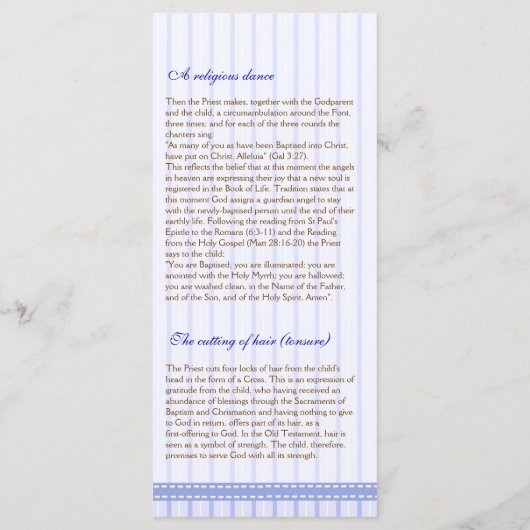 Pagina 4/5 van het Griekse programma Baptisme van Programmakaart (Achterkant)