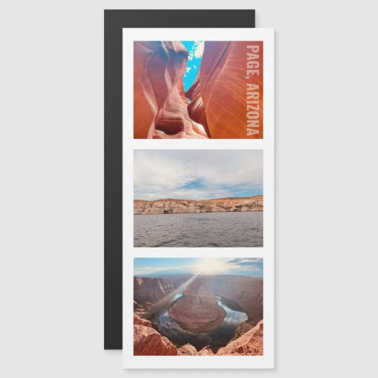 Pagina Arizona Antelope Canyon Hoefijzer Bend Magn Magnetische Uitnodiging (Voorkant / Achterkant)