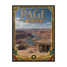 Pagina Arizona Vintage Art Deco Gouden Tijdperk